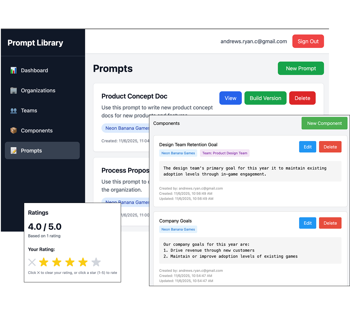 LLM Prompt Library - Drive Adoption and Effecitveness screenshot